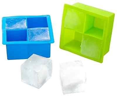 China 2021 New Viable Professional Silicone Ice Cube Tray 4 Cavity Ice Tray Ice Cube Mold for sale