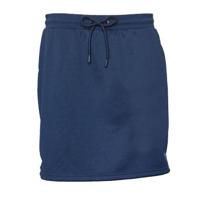 China 2021 Trend Breathable Wholesale New Style Hot Sale OEM Lady 100% Polyester Looped Fabric Short Skirt With Drawstring for sale