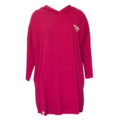 China Factory Logo 60% Red Modal Cotton Breathable Custom Modal Comfy 40% Long Sleeve Lounge Pajamas Home Nightgown For Women for sale