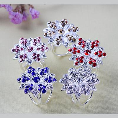 China High Quality Hot Sale Three-Ring Flower Scarf Buckle Muslim Scarf Buckle Ring for sale