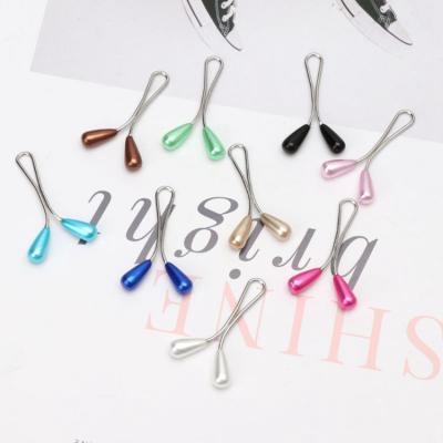 China High Quality Garment Decoration Pin Clip Minimalist Temperament Water Drop Clip for sale