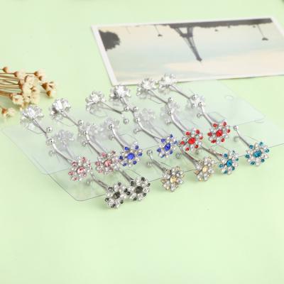 China High Quality Newest Design Stainless Steel Flower Clip Minimalist Temperament Clip for sale