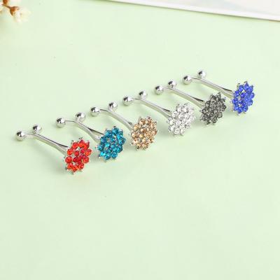 China High-grade Korean-style flower Sun stainless steel temperament clip minimalist garment decoration for sale