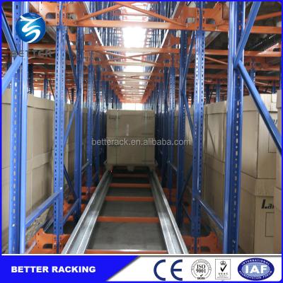 China Corrosion Protection Automated Warehouse Storage System Radio Pallet Runner Shuttle Rack, Cold Storage Racking System for sale