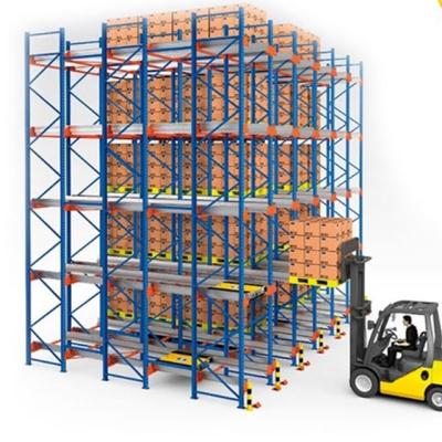 China High Density Radio Corrosion Protection Shuttle Storage Warehouse Racking for sale