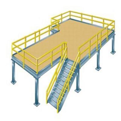 China Q235B Corrosion Protection Warehouse Storage Mezzanine Floor System for sale