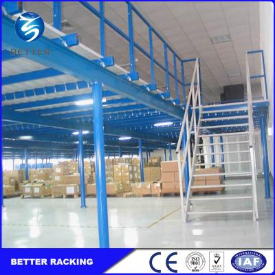 China Warehouse Rack Structure Industrial Steel Raised Platform Mezzanine Floor for sale