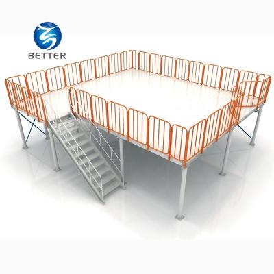 China Warehouse Mezzanine Floor Corrosion Protection Customized Steel Storage Racking System for sale