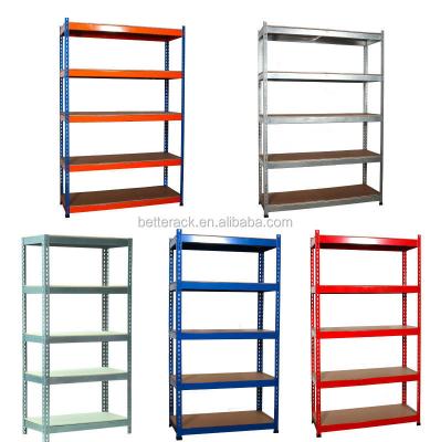 China Office or home use cheaf slotted angle rack warehouse storage shelf light duty shelf for sale