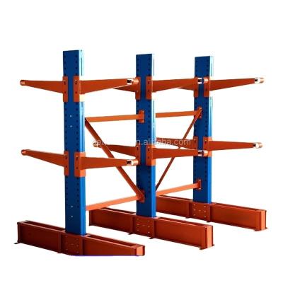 China Corrosion Protection Industrial Warehouse Cantilever Racking For Heavy Duty Rebar Storage for sale