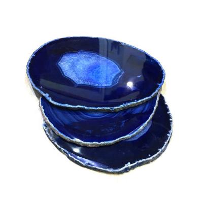 China Europe Crystal Ornaments Irregular Shape Decorative Quartz Crystal Coaster Agate Slice for sale