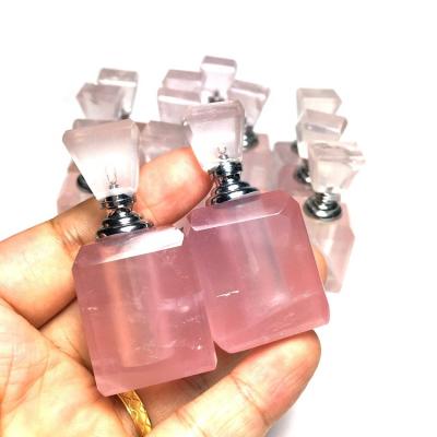 China Europe Wholesale Natural Rock Crystal Perfume Bottle For Sale for sale