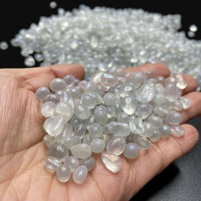 China Europe Crystal Gravel Angle Aura Clear Natural Quartz Tumbled Stones For Decoration for sale