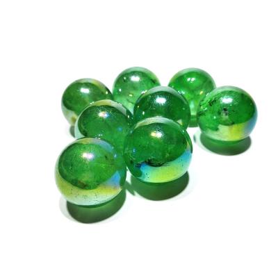 China Wholesale Natural Europe Crystal Polishing Green Electroplate Aura Quartz Ball for sale