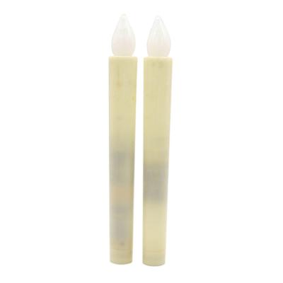 China Wholesale Romantic Most Popular Rustic White Flameless Battery Operated Candles for Christmas for sale