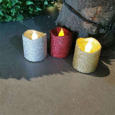 China MACHINE MADE Tealight Candle Led 3 Pieces Room Decor Led Rechargeable Night Light Tealight Candle Light For Birthday for sale