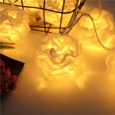 China Nice String Design Rose Flower Led Decoration Lights Gorgeous High Quality For Wedding for sale