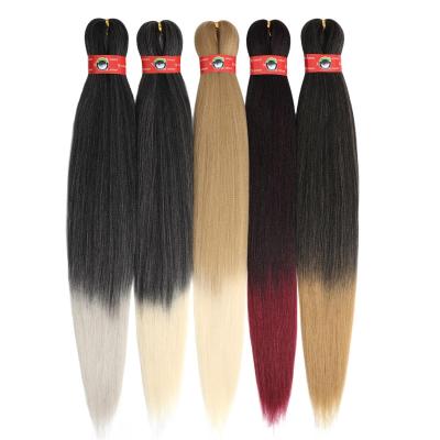 China SmartBraid Braiding Hair Pre Stretch Flame Retardant Hair Extension Braid Synthetic SmartBraid Braiding Hair for sale