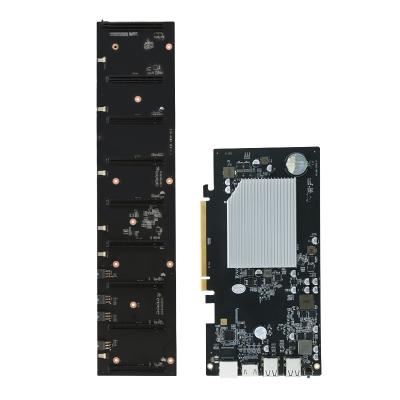 China High Quality Desktop Onboard Space Motherboard DDR3 8 GPUs HSW3 CPU Mainboard 67mm Slot for sale