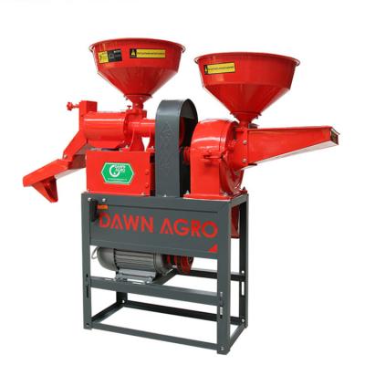 China Low Breakage Rate DAWN AGRO Mini Combined Rice Mill with Flour Mill Machine for Family Use for sale