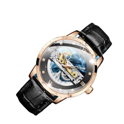 China Water Resistant Minimalist Watches Mens Wrist Fashion Luxury Mens Automatic Skeleton Watch Mechanical Watches for sale