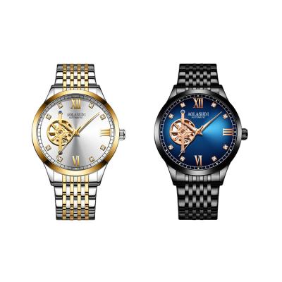 China Custom Logo Stainless Steel Wrist Watch Men's Mechanical Wrist Watch Brand Men's Water Resistant Mechanical Watches for sale