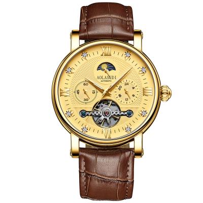 China Quartz Watch Leather Strap Mens Quartz Watches Mens Wristwatch With Custom Logo for sale