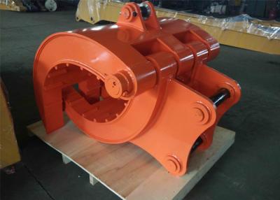 China Mechanical Excavator Rotating Grapple , Excavator Rock Grapple High Performance for sale