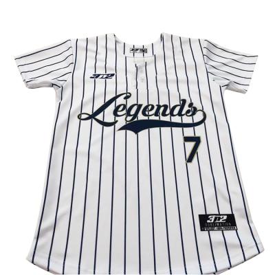 China Custom Antibacterial Wholesale Cheap Baseball Wear Blue and White Net Jersey for sale