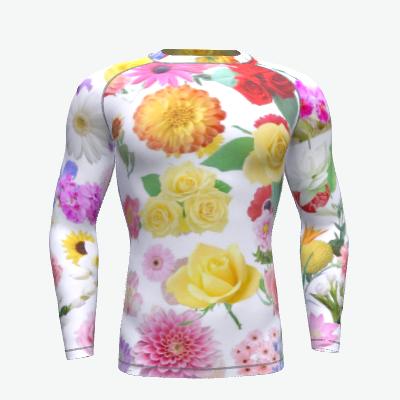 China Long sleeve custom printed cheap long sleeve rash guards bjj colorful rash guard for sale