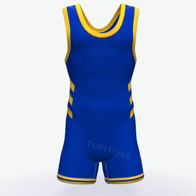 China Custom Design Your Own Logo Sublimation Print Wrestling Singlets All Size Available for sale