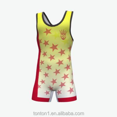 China 88%Polyester 12%Spandex Tonton Custom Sportswear Sublimated Make You Own Sportswear Men Youth Wrestling Singlets for sale