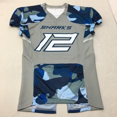 China Breathable high quality custom sublimated american football jerseys manufacuterers for sale