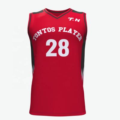 China Antibacterial Breathable Quick Fit Sublimation Cheap Team Basketball Tank Top for sale