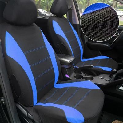 China Brief & Hot Selling Four Seasons Single Color Polyester Car Interior Accessories 9 Seater Seat Cover Car Seat Covers For Universal Cars for sale