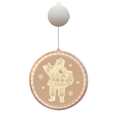 China Hanging Light Indoor Outdoor Home Decoration Snowman Snowflake Santa Claus Christmas LED Lights for sale