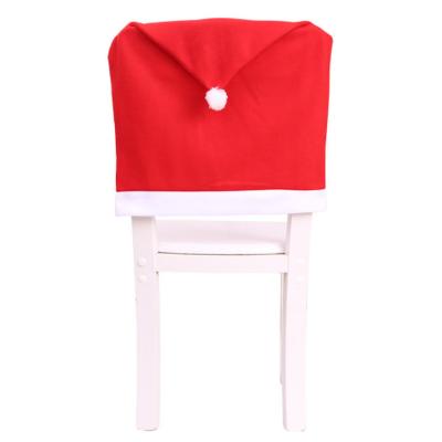 China 65*50cm Simple Red Nonwoven Fabric Christmas Decor Chair Cover for sale