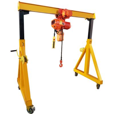 China Portable Gantry Crane A 1t 2t 5t Gantry Crane With Electric Hoist for sale