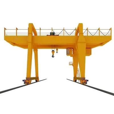 China Gantry Crane Customized Design 20 ton 30 ton 60 ton double girder gantry crane with moving trolley for sale