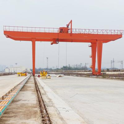 China Gantry Crane Factory Price Double Girder Port Rail Container Gantry Cranes For Lifting 60 Tons for sale