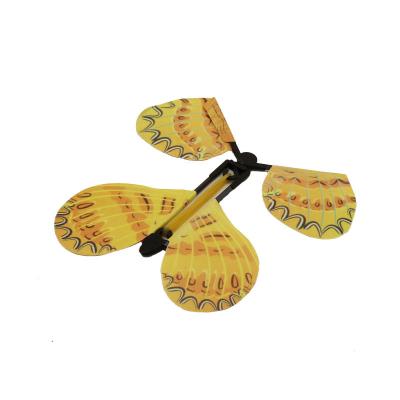 China Other Educational Toys Flying In The Book Butterfly Fairy Bungee Band Powered Wind Up Butterfly Children Toys Surprise Magic Gifts for sale