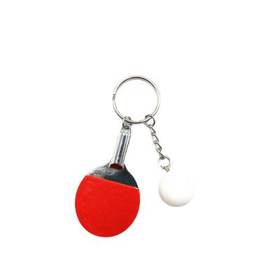 Chine 7 Colors Key Chains Sports Table Tennis Ball Key Chain Cute Badminton Rolling Key Chain Key Ring Souvenir Gift à vendre