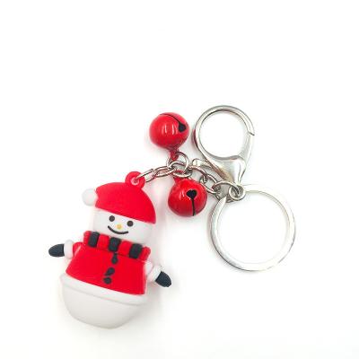 China Cute Key Chain For Kids Merry Christmas Keychains Cartoon Santa Claus Elk Snowman Keychain For Kids Gift en venta