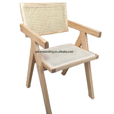 China (Other)Adjustable Disassembly Assemble Contemporary Wholesale Cafe Nature Modern Cane Rattan Luxury Dining Room Leisure Armchair for sale