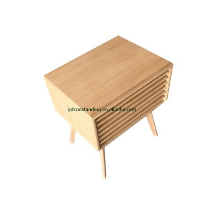 China Modern Nordic Design Bedroom Furniture Drawer Storage Night Stand Wood Bedside Table (The Other) Adjustable for sale