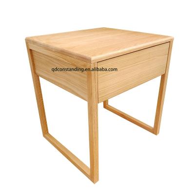 China (Other) Nordic Luxury Adjustable U Legs Bedroom Furniture Drawer Storage NightStand Wooden Bedside Table for sale