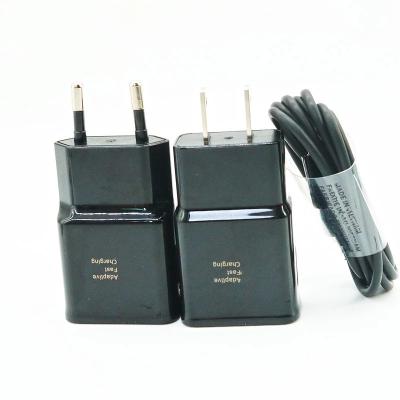 China Hot Sales Mobile Phone Tablet Charging EU USA Plug USB Wall Charger For Samsung Galaxy S8 S10 Edge Travel Power Fast Adapter for sale