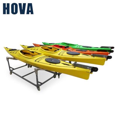 China Fishing Fun Leisure CE Certification 4.2m Sit In Rotomolding Plastic Fishing Kayak for sale