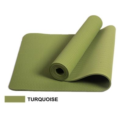 China Customizable color anti-slip durable washable waterproof exercise pantone tape yoga mat with position line for sale