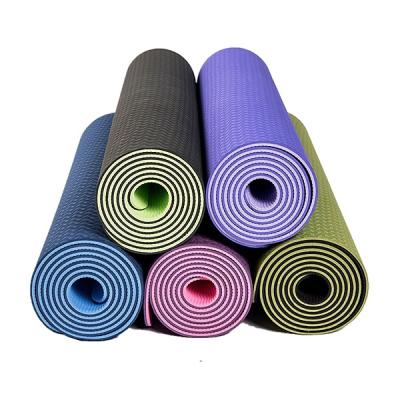 China Healthy Yoga Exercise Engraved Eco Friendly Cheap Tape Mediation Tape Yoga Mat for sale